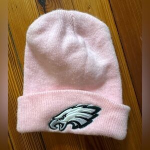 Pink Beanie with Philadelphia Eagles Embroidered Logo